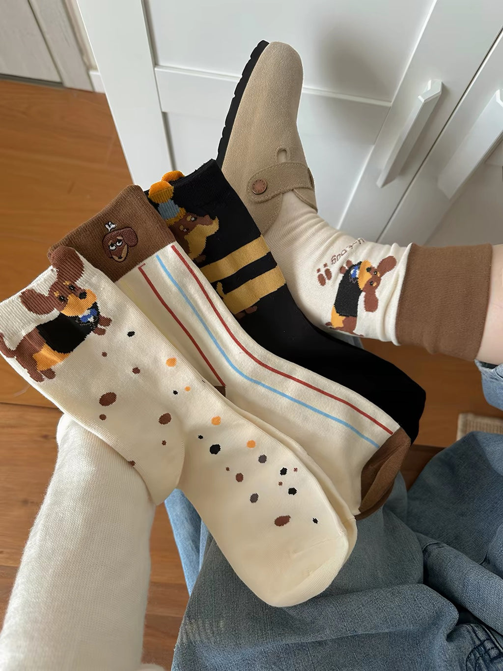 Dachshund Dog Crew Socks