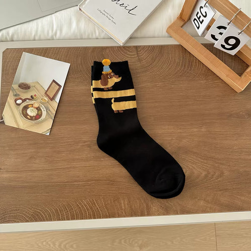 Dachshund Dog Crew Socks
