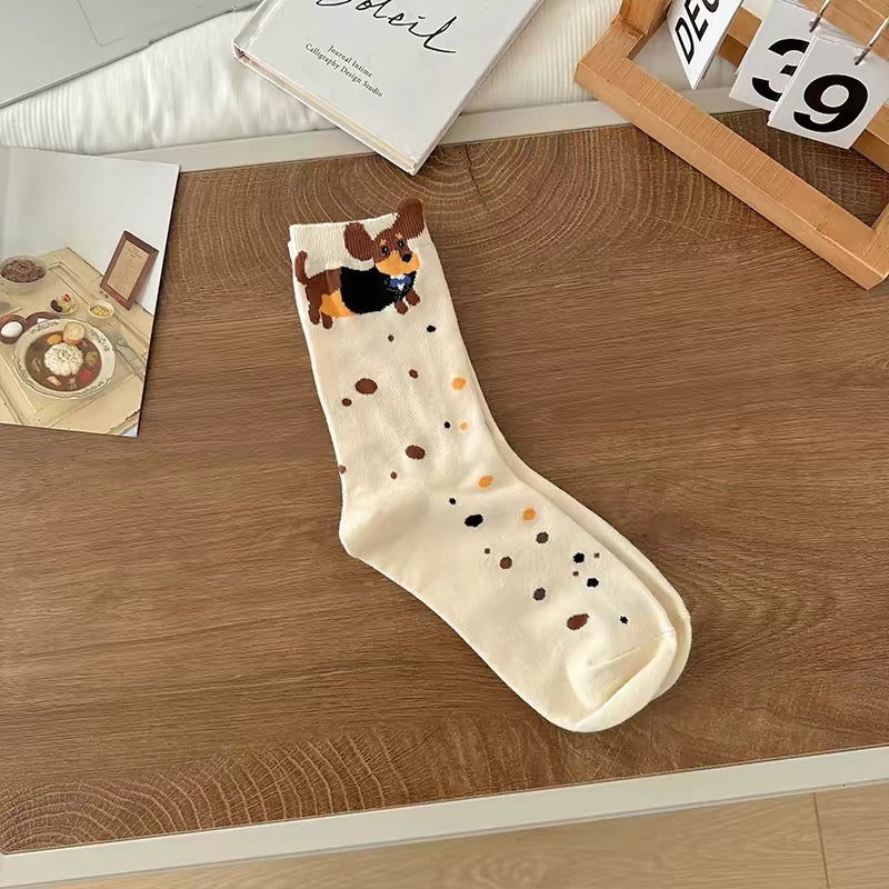 Dachshund Dog Crew Socks