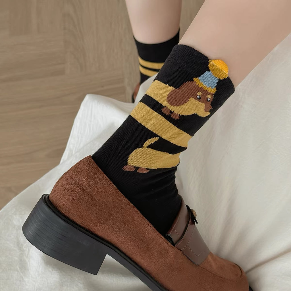 Dachshund Dog Crew Socks