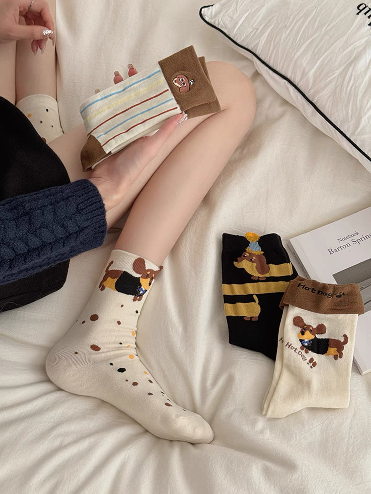 Dachshund Dog Crew Socks