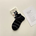 OK Cat Crew Socks