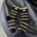 Happiness Stripe Crew Socks — 2 Colourways