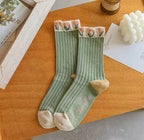Tulip Garden Crew Socks