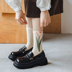 Tulip Garden Crew Socks